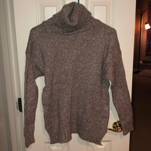 Brown Turtleneck Sweater
